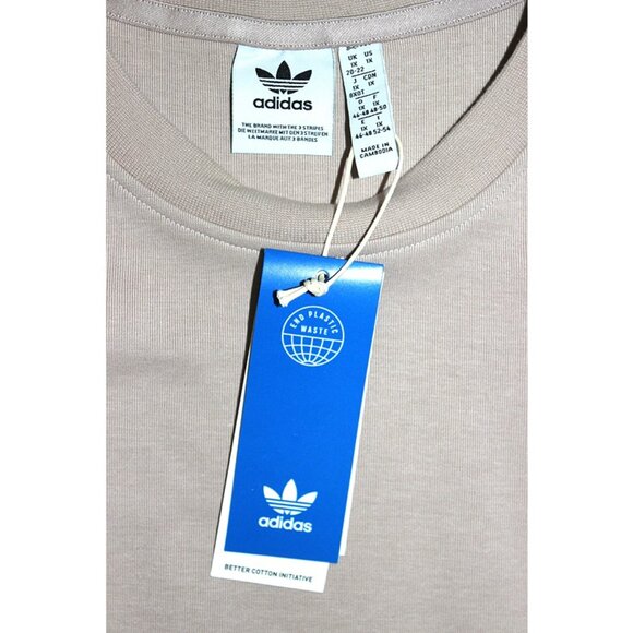 nwt ADIDAS Originals Premium Essentials Crop Sweatshirt in Wonder Taupe (1X/XL) - Picture 4 of 9